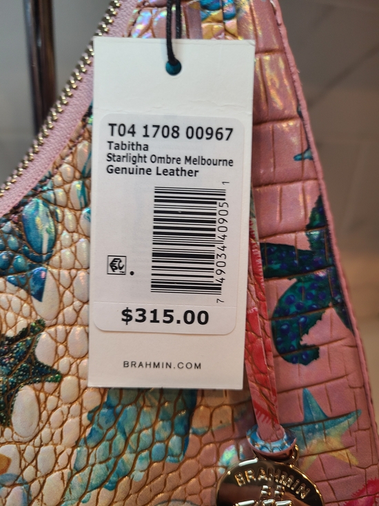 Brahmin NWT Pink Tabitha Starlight Ombre Melbourne